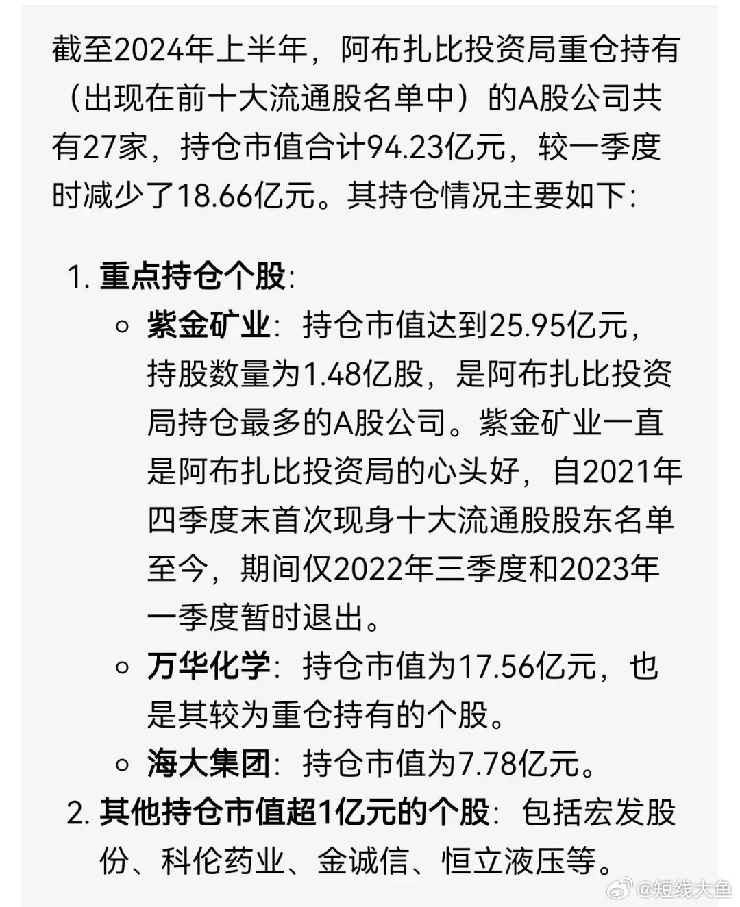 阿布扎比最新持仓动向，洞悉未来投资趋势与启示